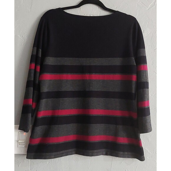 Spense Sweater Women's XL, Striped, Pretty, Rayon, Polyester, 19 Inch Of Armp To - Picture 3 of 8